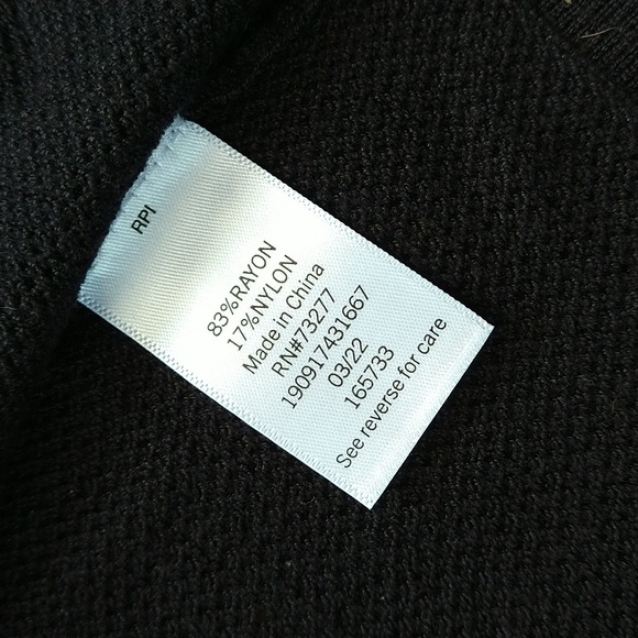 Nine west XS long-sleeve Cropped black cardigan NWT - Picture 6 of 6